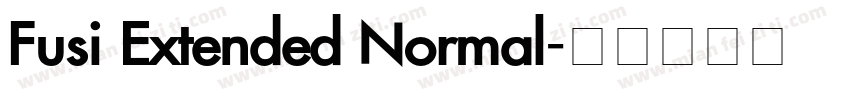 Fusi Extended Normal字体转换